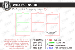 Photo Strip Frames Laser Cut Bundle | Keepsakes | Family SVG Product Image 7