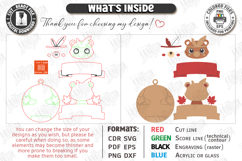 Kids Birthday Souvenir Laser Cut Bundle | Cute Animals SVG Product Image 7