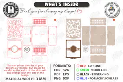 Flowers and Chocolate Box Laser Cut | Mother's Day Gift Idea Product Image 3