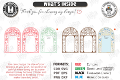 Stained Glass Wedding Welcome Sign Laser Cut Bundle | Floral Product Image 3