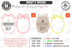 Easter Bunny Bait Tag Laser Cut | 3D Easter Basket Tags SVG Product Image 3