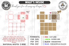 Galantines Day Photo Memory Box Laser Cut | Keepsake Box SVG Product Image 7