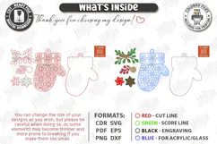 3D Layered Christmas Ornament Laser Cut | Christmas Decor Product Image 3