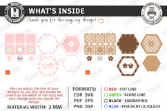 Mother's Day Gift Boxes Laser Cut Bundle | Floral Boxes SVG Product Image 12