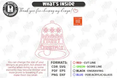 Christmas Hanger Decor Laser Cut | Boho Christmas Ornament Product Image 3