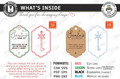 Santas Magic Key Laser Cut | 3D Layered Christmas Magic Key Product Image 3