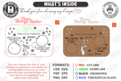 Easter Bunny Treat Tray Laser Cut | Carrot and Milk Board Product Image 3