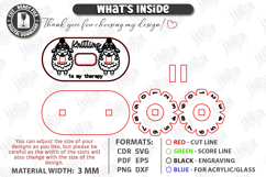 Knitting Row Counter Laser Cut|Knitting Accessory|Hobby SVG Product Image 3