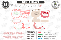 Valentine's Day Tiered Tray Laser Cut | Romantic Sign SVG Product Image 2