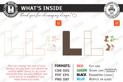 Wooden Letter Bookshelf Laser Cut | Wall Shelf | Home Decor Product Image 2