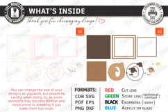 Nursery Name Signs Alphabet Laser Cut Bundle | Monogram SVG Product Image 17