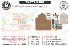 Family Key Holder Laser Cut | Decorative Wall Key Organizer Product Image 3