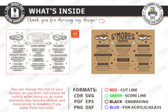 S'mores Menu Laser Cut|Menu Board|Laser Engraved|Kitchen SVG Product Image 3