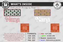 Mother's Day Keychain Laser Cut Bundle | Floral Mom Keyring Product Image 4