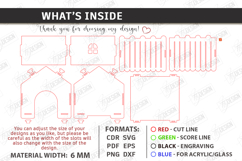 Cat House Laser Cut Bundle | Pets | Wooden Mini Houses | CNC Product Image 9