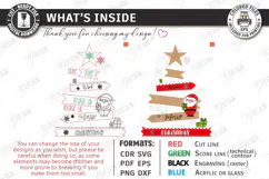 Wooden Christmas Tree Wall Decor Laser Cut | Christmas Signs Product Image 3