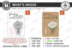 Mother's Day Wooden Card Laser Cut Bundle | Layered Card SVG Product Image 4