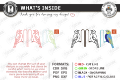 Stained Glass Style Plant Pot Clip Laser Cut Bundle | Garden Product Image 4