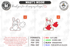 Valentine's Paintable Ornament Laser Cut | Coloring Craft Product Image 3