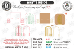 Decorative Door Bookends Laser Cut | Home Library Accessory Product Image 3