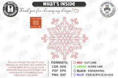 3D Layered Wooden Snowflake Laser Cut | Christmas Ornament Product Image 3