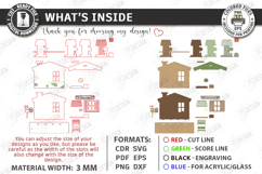 Mini House Entrance Laser Cut | 3D Home Decor | Shelf Sitter Product Image 3