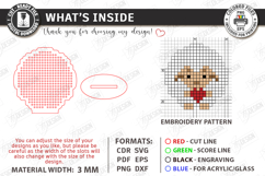 Easter Cross Stitch Ornament Laser Cut | Embroidery Blank Product Image 3