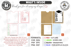 Graduation Mini Photo Frame Laser Cut Bundle | Class of 2026 Product Image 4