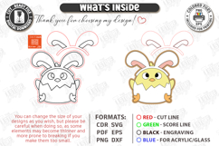 Paintable Easter Characters Laser Cut | Kids Easter DIY |CNC Product Image 3