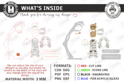 Halloween Funny Wiggly Décor Laser Cut | Hanging Mummy SVG Product Image 4