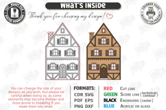 Miniature Village Blocks Toys Laser Cut Bundle | Town Houses Product Image 4