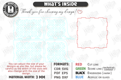 Acrylic Napkin Holders Laser Cut Bundle | Modern Kitchen SVG Product Image 14