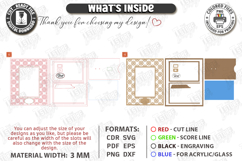 Mother's Day Photo Frames Laser Cut | Floral Picture Frames Product Image 4
