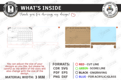 Acrylic Planner Laser Cut | Family Calendar | Wall Decor SVG Product Image 3