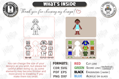 Dress Up Doll Puzzle Laser Cut|Kids Toys|Board Game|Boy SVG Product Image 2