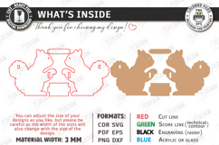 Tape Dispenser Laser Cut | Tape Holder | Squirrel SVG | CNC Product Image 3