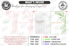 Wedding Welcome Sign Laser Cut | Floral Wedding Laser Decor Product Image 3