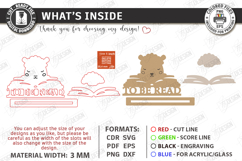 To Be Read Shelf Decor Laser Cut | Shelf Sitter | Home Decor Product Image 4