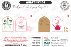 Valentine’s Day Board Laser Cut|Recipe for Love SVG|Kitchen Product Image 3