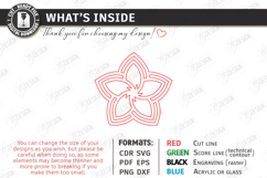 Flower Bag Tag Laser Cut | Macrame Keychain SVG | Boho Charm Product Image 3