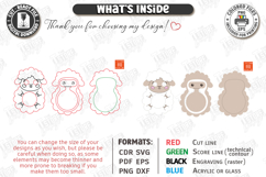 Wood Animal Toy Laser Cut | Push Toy | Kids Laser | Sheep Product Image 3