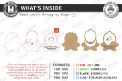 Mother's Day Mini Photo Frame Laser Cut | Picture Frames SVG Product Image 3
