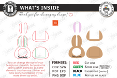 My First Easter Photo Frame Laser Cut | Baby Photo Frame SVG Product Image 3