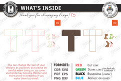 Wooden Letter Bookshelf Laser Cut | Wall Shelf | Home Decor Product Image 2