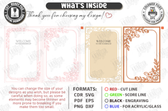 Wedding Welcome Sign Laser Cut | Floral Wedding Laser Decor Product Image 3