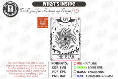 Tarot Card Coaster Laser Cut | Celestial Coaster | Mystical Product Image 3