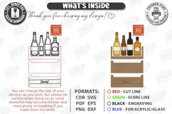 3D Cute Wooden Fridge Magnet Laser Cut | Bottles | Kitchen Product Image 3