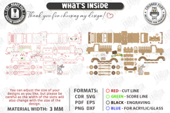 3D Easter Truck Laser Cut | Spring Home Decor Designs Product Image 3