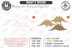 Dinosaur Desk Decor Laser Cut Bundle | Dinosaur Models | CNC Product Image 30