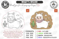 Alpaca Coloring Board Laser Cut | Kids Activity Craft | CNC Product Image 3